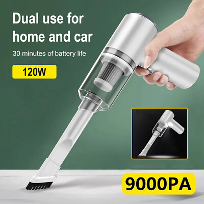#ad 120W Cordless Handheld Vacuum Cleaner Small Mini Portable Car Auto Home Wireless $13.99