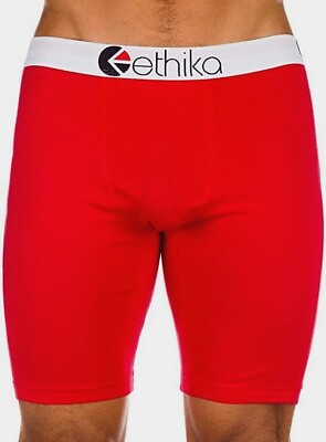 #ad ETHIKA STAPLE BOXER BRIEF Men#x27;s Underwear Red Large 33 35 $24.88