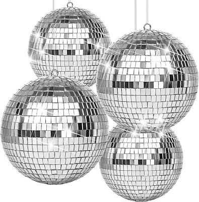 #ad 4 6 8 10 12quot; Mirror Glass Disco Ball DJ Home Party Club Stage Shiny Light Effect $8.99