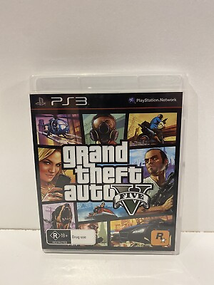 #ad Grand Theft Auto 5 Five GTA Sony PlayStation 3 Game PS3 Includes Manual amp; Map AU $19.65
