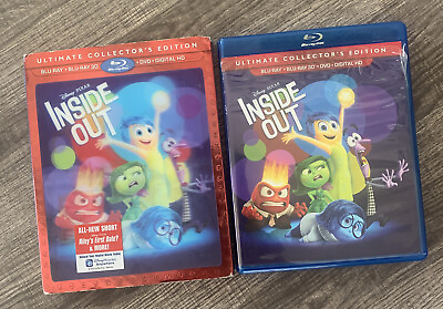 #ad Inside Out 3D 3D Blu rayDVD Blu ray bonusCollectors Edition Authentic US $16.50