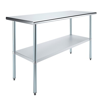 #ad 24 in. x 60 in. Stainless Steel Work Table Metal Utility Table $269.95