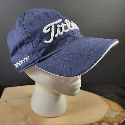 #ad Titleist Blue Drop and Stop Golf Hat Adjustable Baseball Ball Cap Style Pro.V1 $6.95