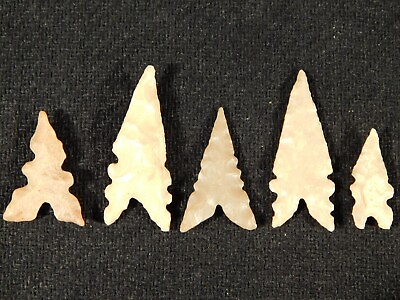 #ad Lot of FIVE Nice Eccentric Ancient North African Tidikelt Arrowhead s 2.18 $39.99