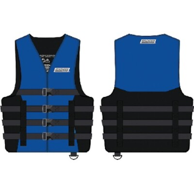 #ad Blue 2X and 3X Large Sized 4 Belt Ski Vest for Skiing Wakeboarding and More $54.93