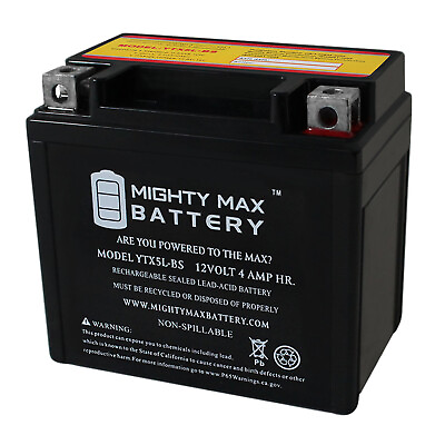 #ad Mighty Max YTX5L BS Replacement Battery for Polaris 90CC Outlaw 03 14 $22.99