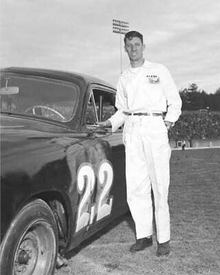#ad Glen Wood Stuart VA NASCAR Sportsman car before race Bowman Gray S Old Photo AU $9.00