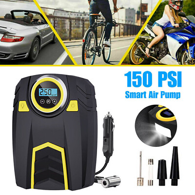#ad #ad 150PSI Car Tire Inflator 12V Digital Electric Auto Air Pump Compressor Portable $17.91