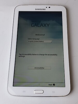 #ad Samsung Galaxy Tab 3 7.0 SM T210R 8GB Wifi White Tested amp; Working $24.95