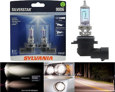 #ad Sylvania Silverstar 9006 HB4 55W Two Bulbs Head Light Replacement Lamp Halogen $37.00