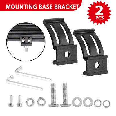 #ad Mounting Base Bracket Light Bar Adjustable Base Brackets for Light Bar LED Pods $6.99