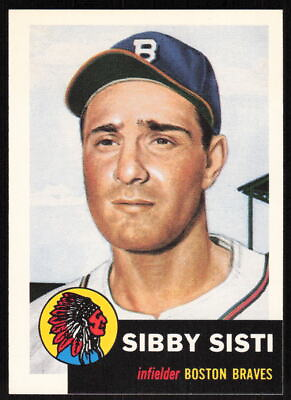 #ad 1991 Topps Archives 1953 #124 Sibby Sisti FREE SHIPPING $1.53