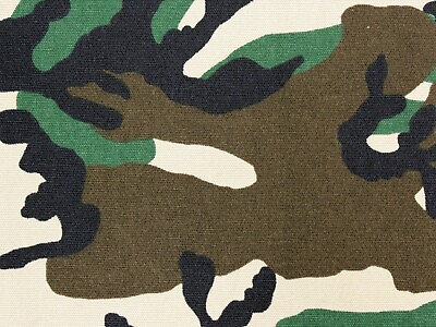 #ad DUCK Canvas CAMOUFLAGE FABRIC 100% COTTON print 64quot; W Sold by the yard $13.95