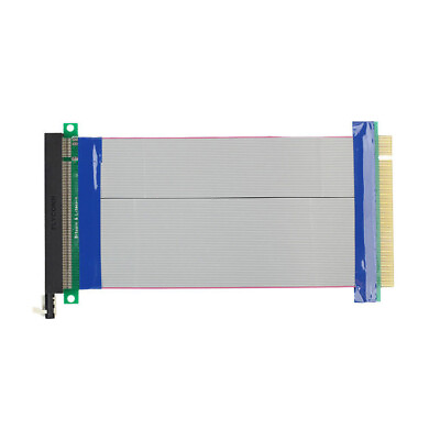 #ad US PCI E Express 16X 16X Riser Card Extender Ribbon Flexible Extension Cable $8.99