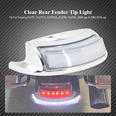 #ad Rear Fender Clear Len Tip Light Fit For Harley Touring Electra Glide 2016 2023 $24.69