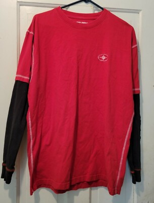 #ad Polaris Racing Long Sleeve Men#x27;s Tshirt L Red Black 54 $26.00
