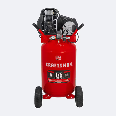 #ad CRAFTSMAN 30 Gallons Portable 175 PSI Vertical Air Compressor $903.99
