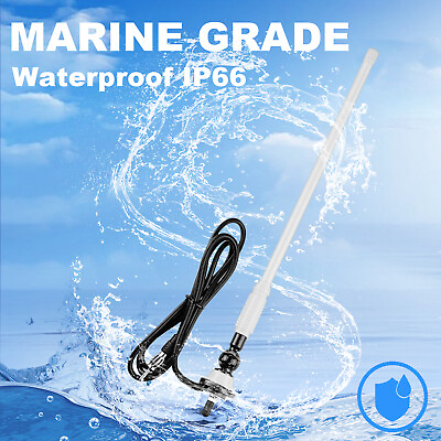 #ad Boat Radio Antenna Waterproof Marine Rubber Aerial For ATV UTV Car Yachet $10.00