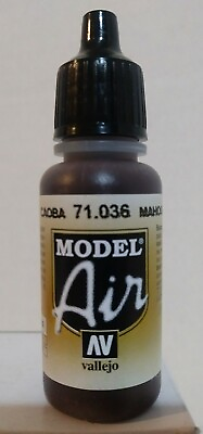 #ad Vallejo Model AIR MAHOGANY 71.036 Acrylic Hobby Paint 17ml Airbrush Ready $2.99