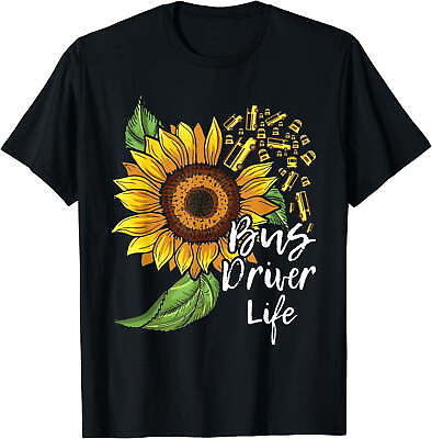 #ad Bus Driver Life School Bus Driver Appreciation T Shirt Black $12.69