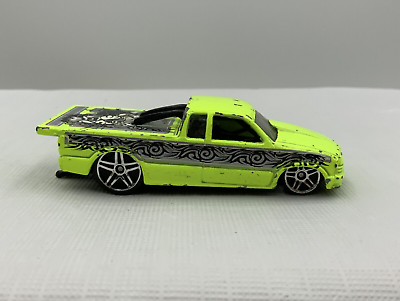 #ad Vintage Hot Wheels Chevy Pro Stock S10 Pickup Truck Fluorescent Yellow Die Cast $7.99