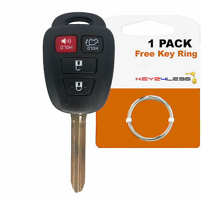 #ad NEW Uncut Remote Head Key FOB Shell Case SUV Hatch #x27;H#x27; Stamp Fits Toyota GQ4 52T $18.95