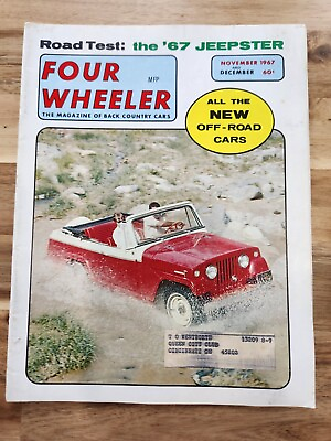 #ad Vintage Four Wheeler Magazine November Dec 1967 Truck Off Road Jeep Jeepster $14.50
