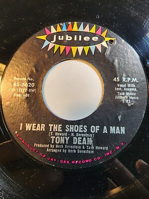 #ad Tony Dean : Silver Star I Wear The Shoes OF A Man 45 RPM Jubilee VG F216 $8.95