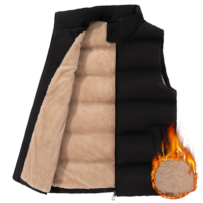 #ad Warmer Mens Winter Warm Body Gillet Waistcoat Padded Quilted Sleeveless Coat Top $39.16
