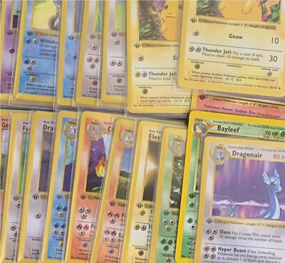 #ad 1st Edition Old Pokemon Cards 100% Vintage Pack ONLY WOTC $15.20