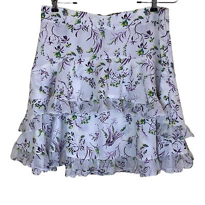 #ad TopShop Floral Tier Flounce Skirt US 8 UK 12 Excellent Used Condition $10.00