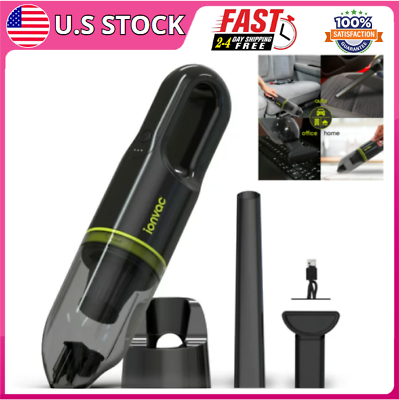 #ad IonVac Lightweight Handheld Cordless Vacuum Cleaner USB Charging Green NEW $23.88