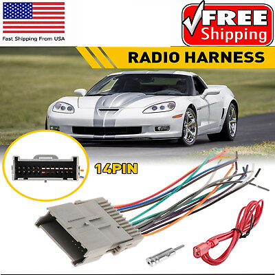 #ad Wire Harness amp; Antenna Adapter Kit Aftermarket Fits Radio GMC Hummer Buick $10.99