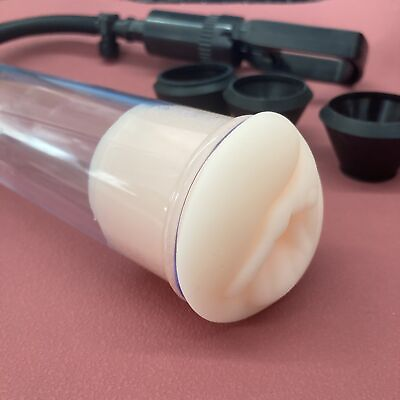 #ad Vacuum Penis Pump for Male Penile Erection Enlargement Enhancment ED 4 Sleeves $8.69