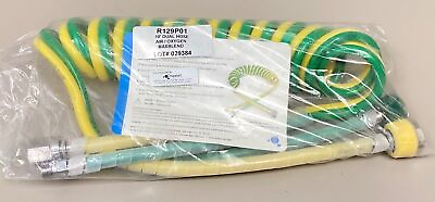 #ad Maxtec R129P01 Dual Coil Hose 10ft Air Oxygen Yellow Green MaxBlend NEW $110.00