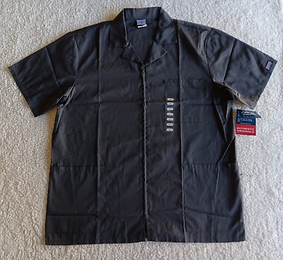 #ad New Cherokee Workwear Men#x27;s Zip Front Scrub Jacket Large Gray $23.84