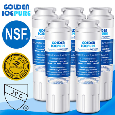#ad Fit For Filter 4 Maytag UKF8001 WRX735SDBM RFC0900A RWF1040 Water Filter 5 Pack $34.19
