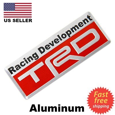 #ad 3D Metal TRD Emblem Sticker Decal Toyota Racing Development Tailgate Badge $7.94