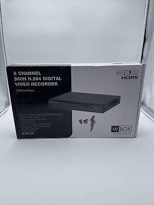 #ad W Box 8 Channel 960H H.264 DVR 2TB Hard Drive Included New Open Box $129.34