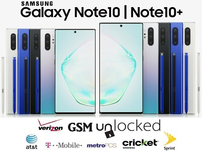 #ad Samsung Galaxy Note 10 N970U Note 10 Plus N975U 256GB 512GB Unlocked Smartphone $181.25