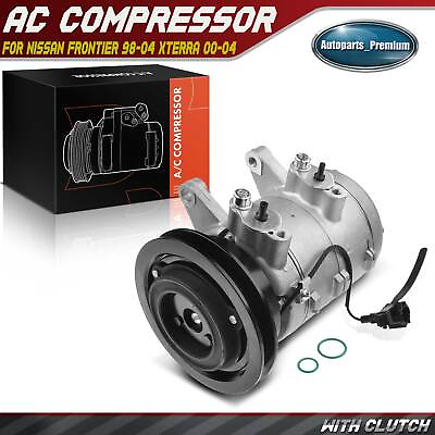 #ad AC Compressor with Clutch for Nissan Frontier 1998 2004 Xterra 2000 2004 L4 2.4L $111.99