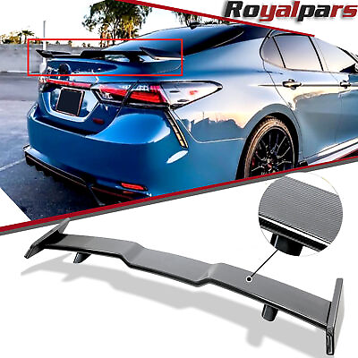 #ad For 2018 21Toyota Camry TRD Style Rear Trunk Spoiler Wing Lip Carbon Fiber Style $59.99