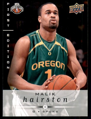 #ad 2008 09 Upper Deck Malik Hairston Rookie San Antonio Spurs #255 $1.00