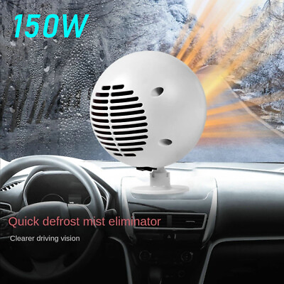 #ad Portable Car Heater Fan Electric Fast Heating Windshield Fog Remove Defrost USB $16.16