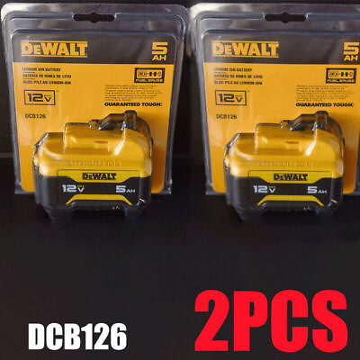 #ad 2 PACK DeWalt DCB126 5.0AH 12V Battery BRAND NEW Sealed Package $74.99