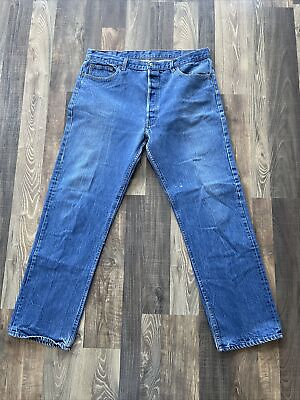 #ad Levi#x27;s 501 Men#x27;s Jeans Vintage 501 0115 Blue W38 L31.5 Made In USA 80#x27;s $230.00
