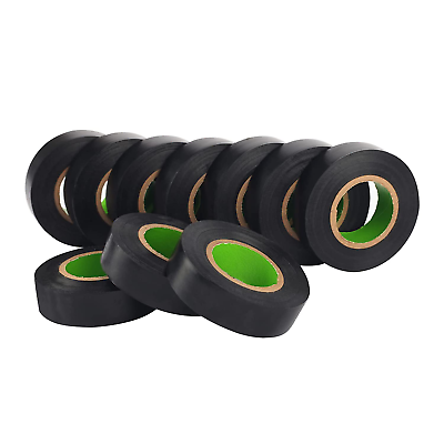 #ad Electrical Tape 10 Rolls Professional Electric Tape Waterproof or Black Tape and $22.88