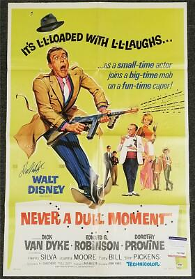#ad Dick Van Dyke signed Original Never A Dull Moment 27x40 Poster PSA DNA COA $359.99