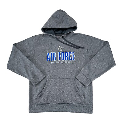 #ad Champion Air Force Falcons Hoodie Sweatshirt Mens Size Medium Heather Gray $28.88