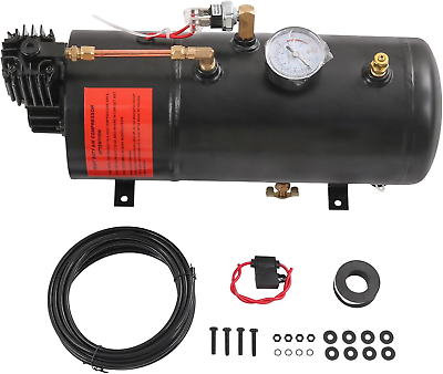 #ad DC 12V MAX 150PSI Air Compressor Tank Pump with 3 Liter Tank 0.8 Gallon Portable $121.99